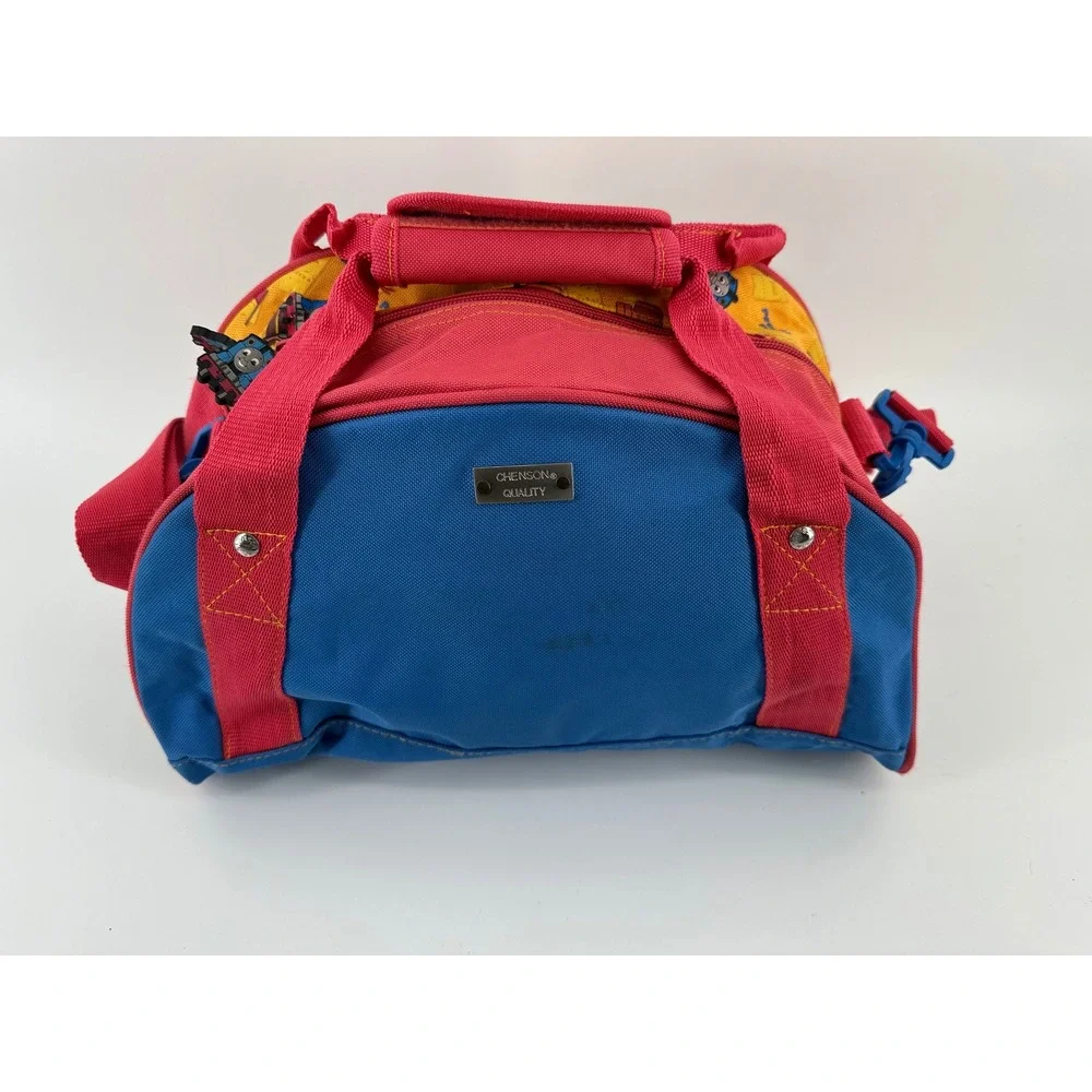 Chenson Thomas & Friends Kids Duffle Bag Blue Red Yellow Train Graphic Canvas
